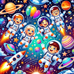 Space Mission Galaxy Amis