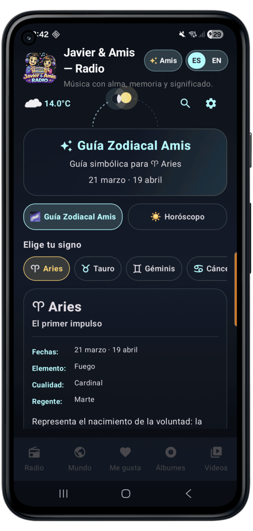 Guía zodiacal