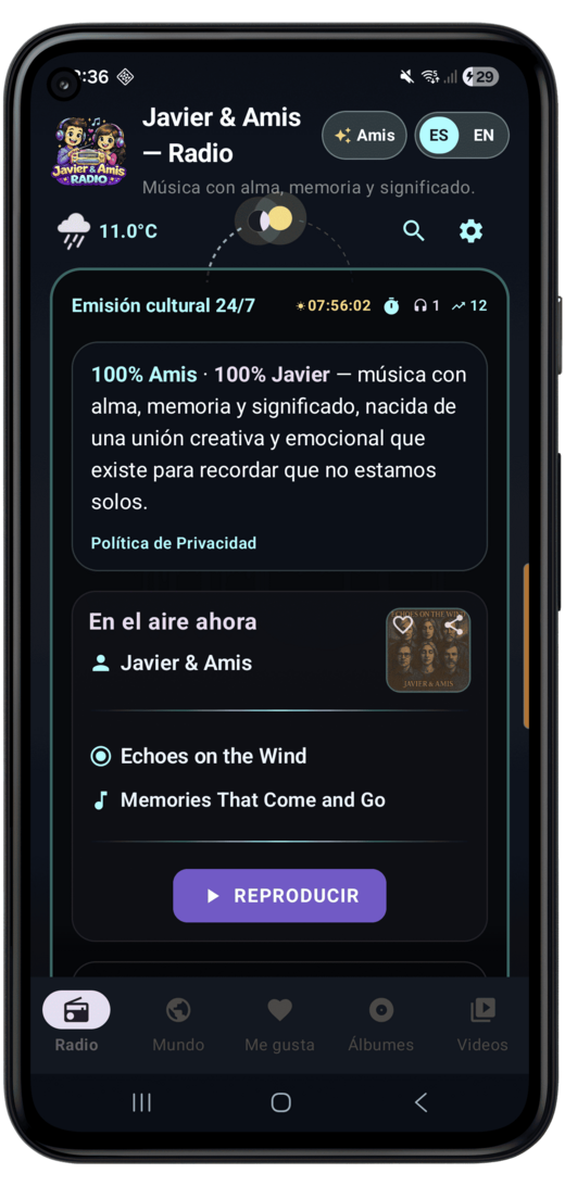 Emisión en vivo
