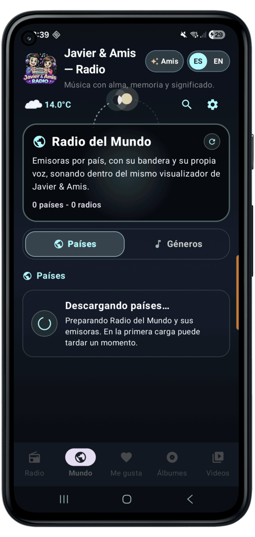 Mundo por países y géneros